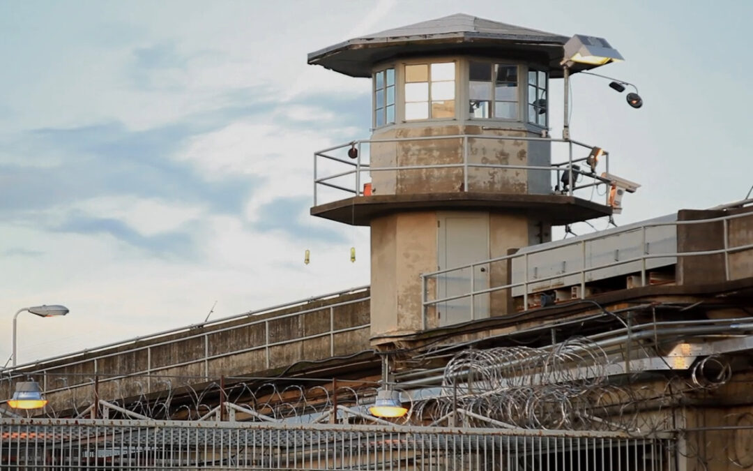 exterior view of maximum security prison tower